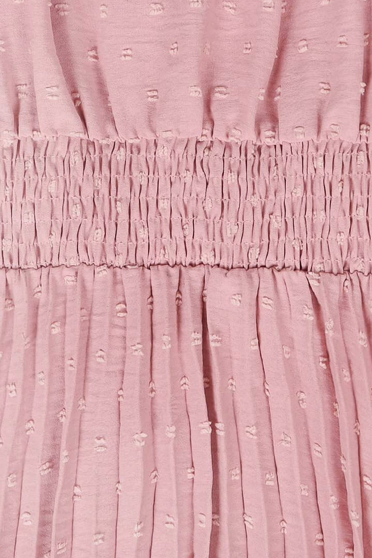 Abito midi da cerimonia Cecilia, scollo a V, senza maniche, rosa